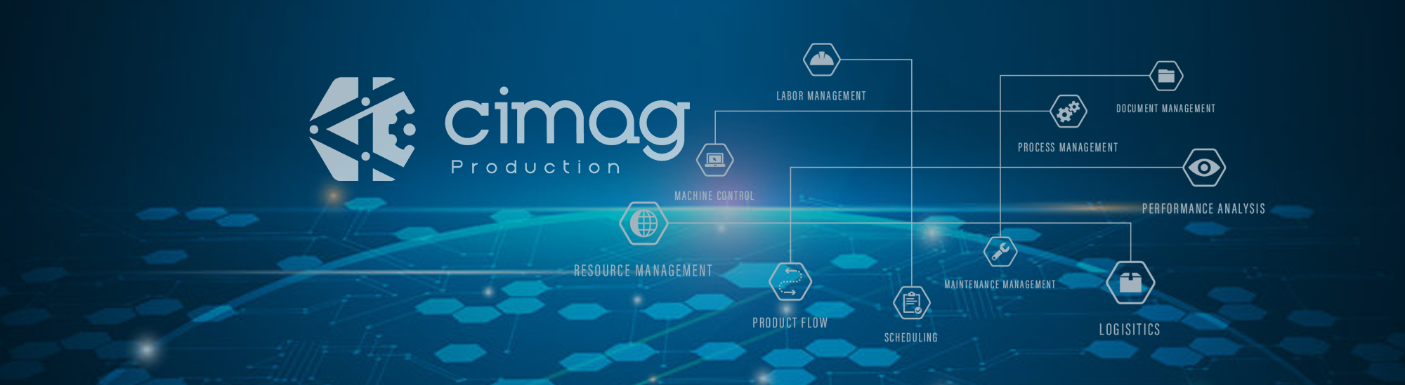 CIMAG Production logo on a blue background